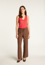 Slub linen V-neck tank top - Lalita