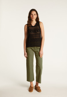 Openwork cotton tank top - Danny