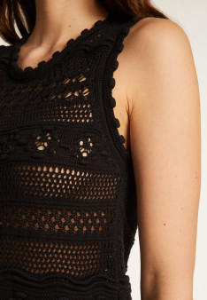 Openwork cotton tank top - Danny