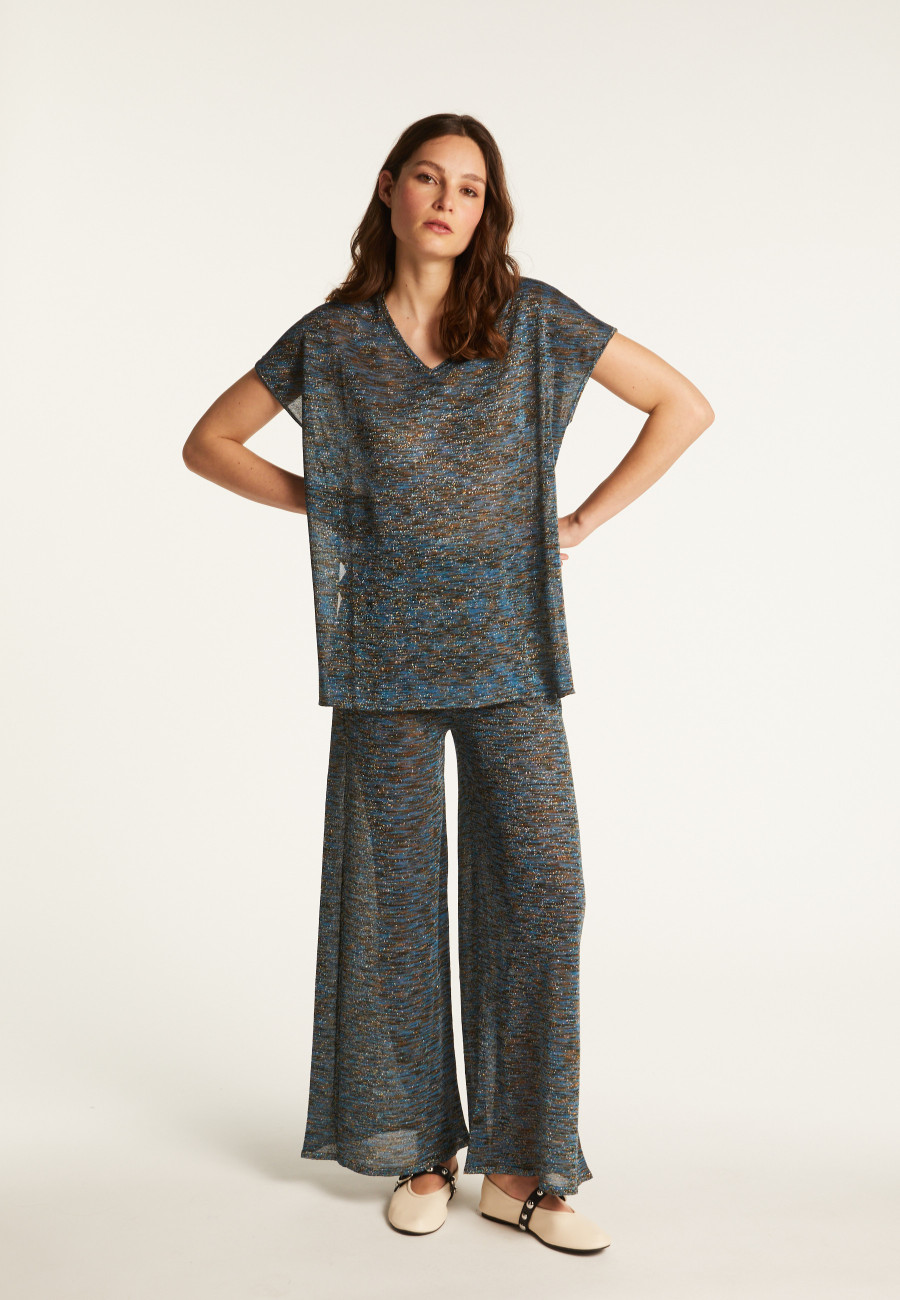 T-shirt col V irisé - Dolores