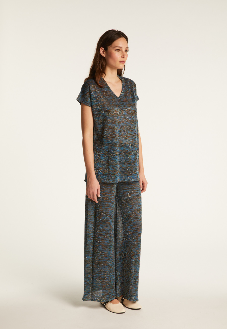 T-shirt col V irisé - Dolores