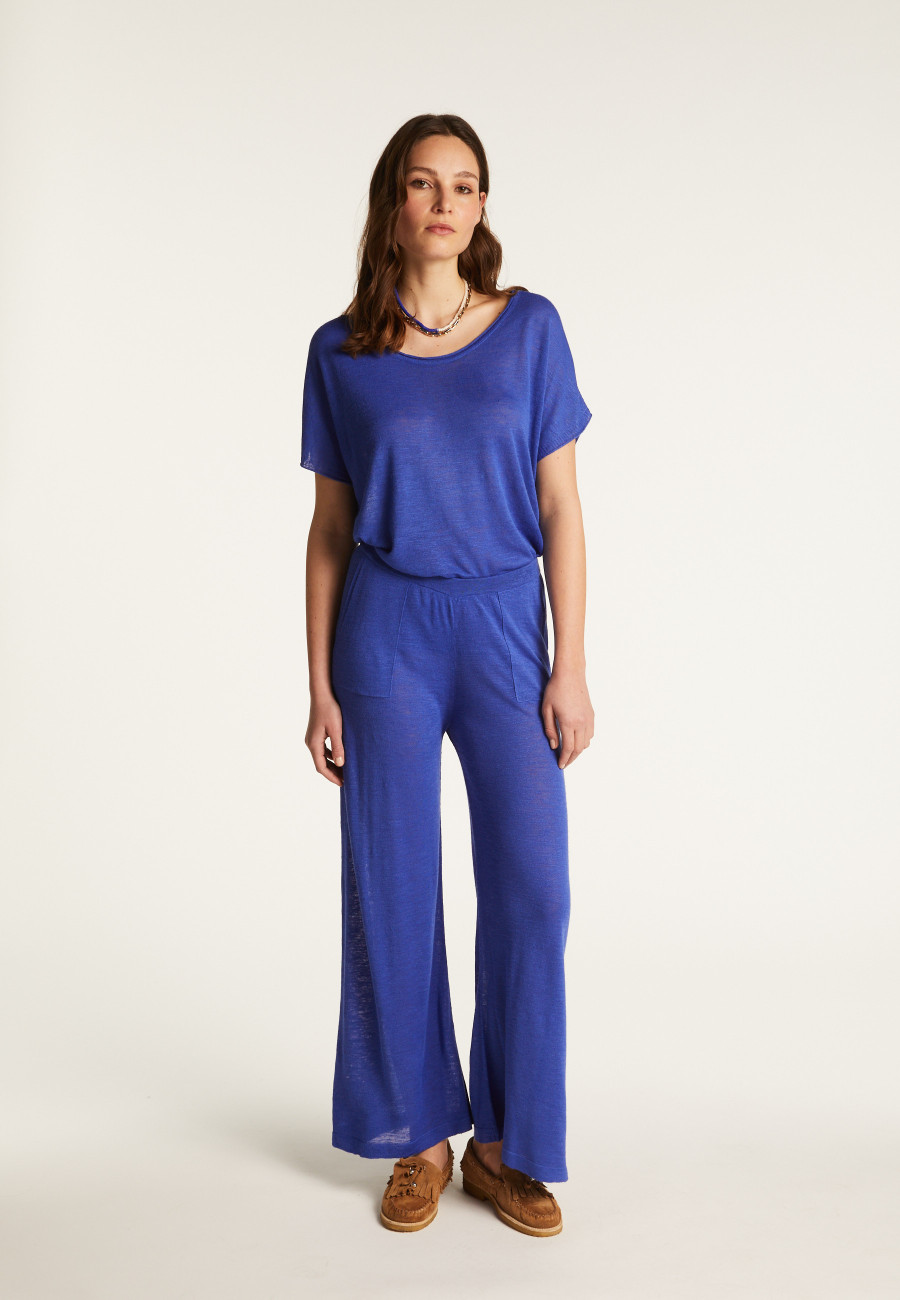 Slub linen pants - Debora