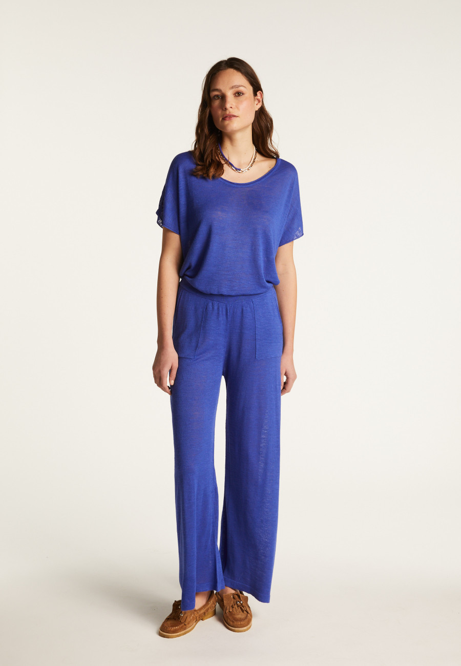 Slub linen pants - Debora