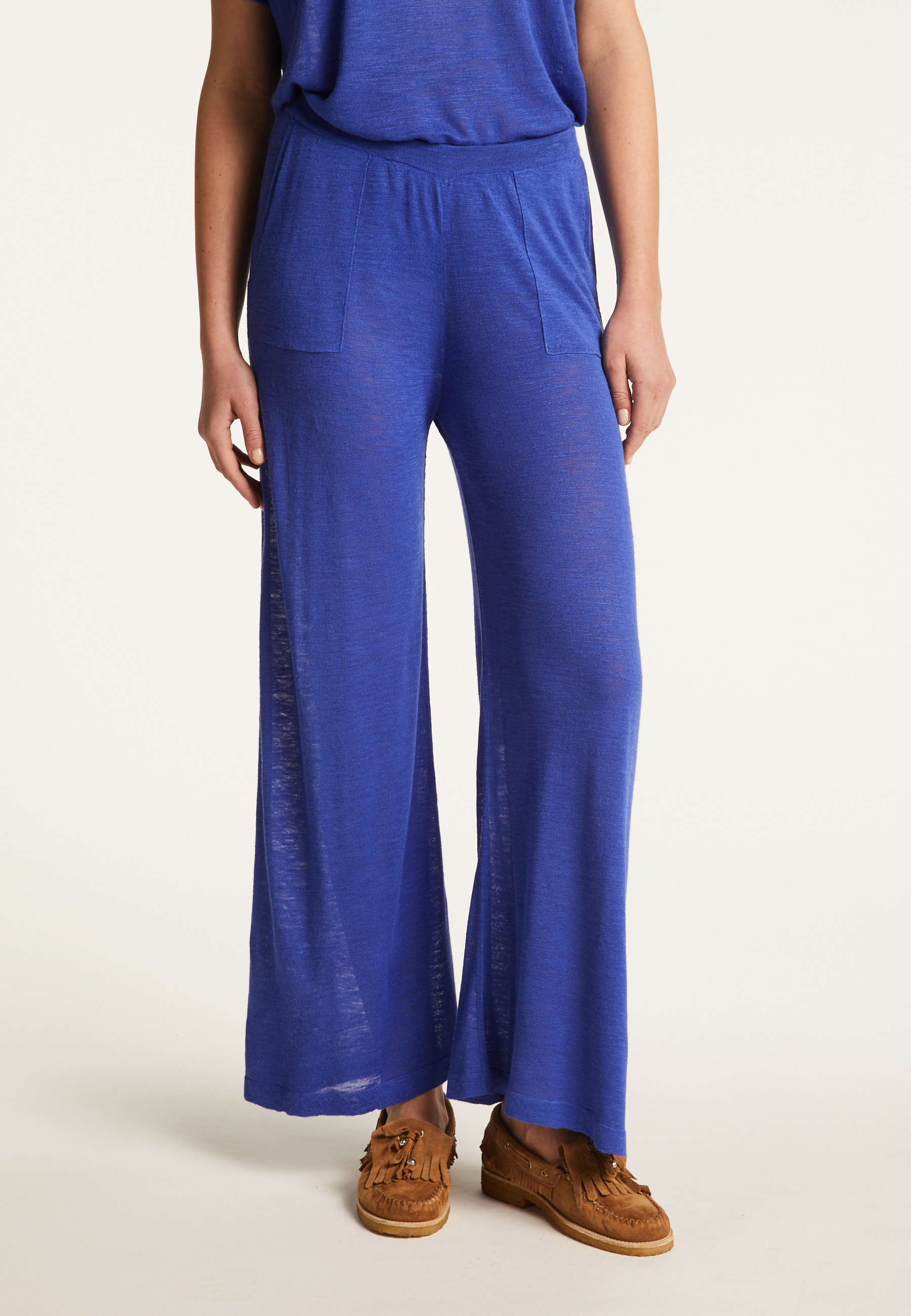 Flamed linen pants - Debora