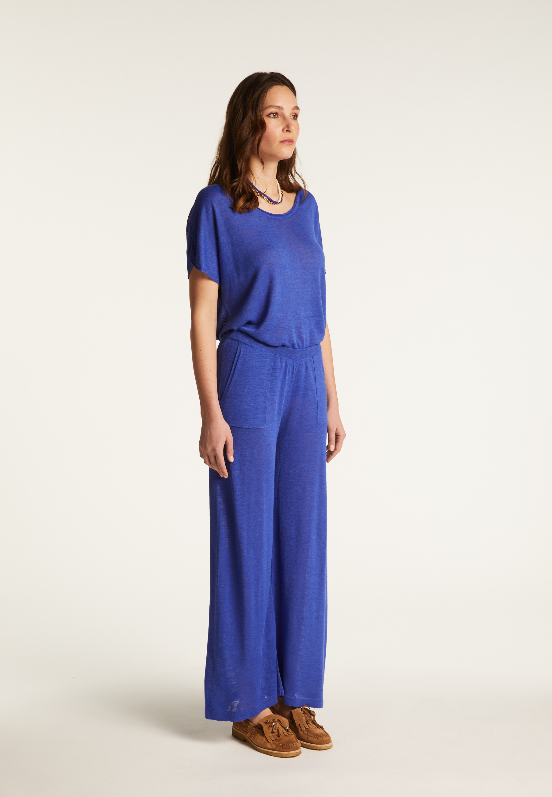 Flamed linen pants - Debora