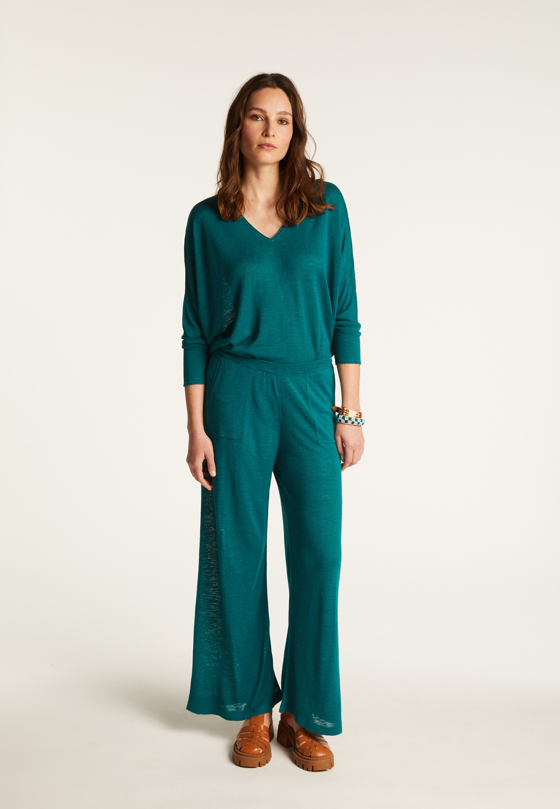 Pantalon en lin flammé - Debora