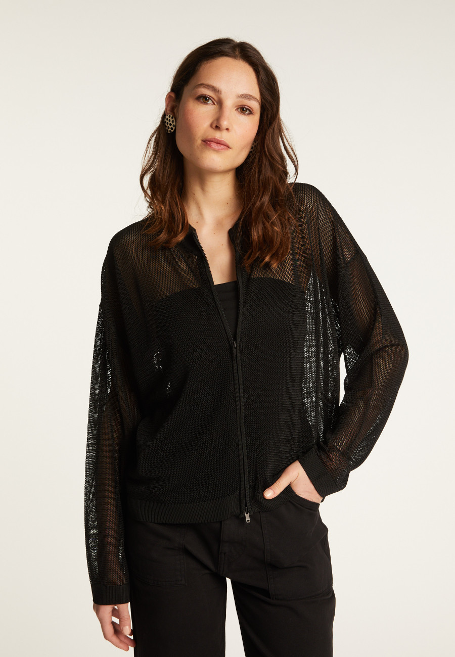 Pull zippé en fil lumière - Denyze