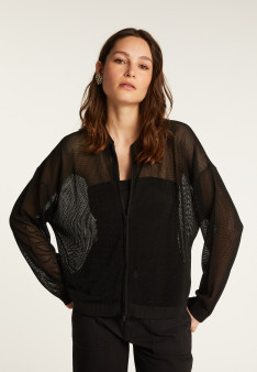 Pull zippé en fil lumière - Denyze