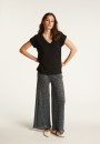 T-shirt col V en coton - Dasha
