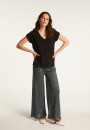 T-shirt col V en coton - Dasha