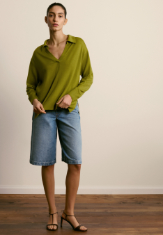 Montagut cashmere oversized V-neck sweater