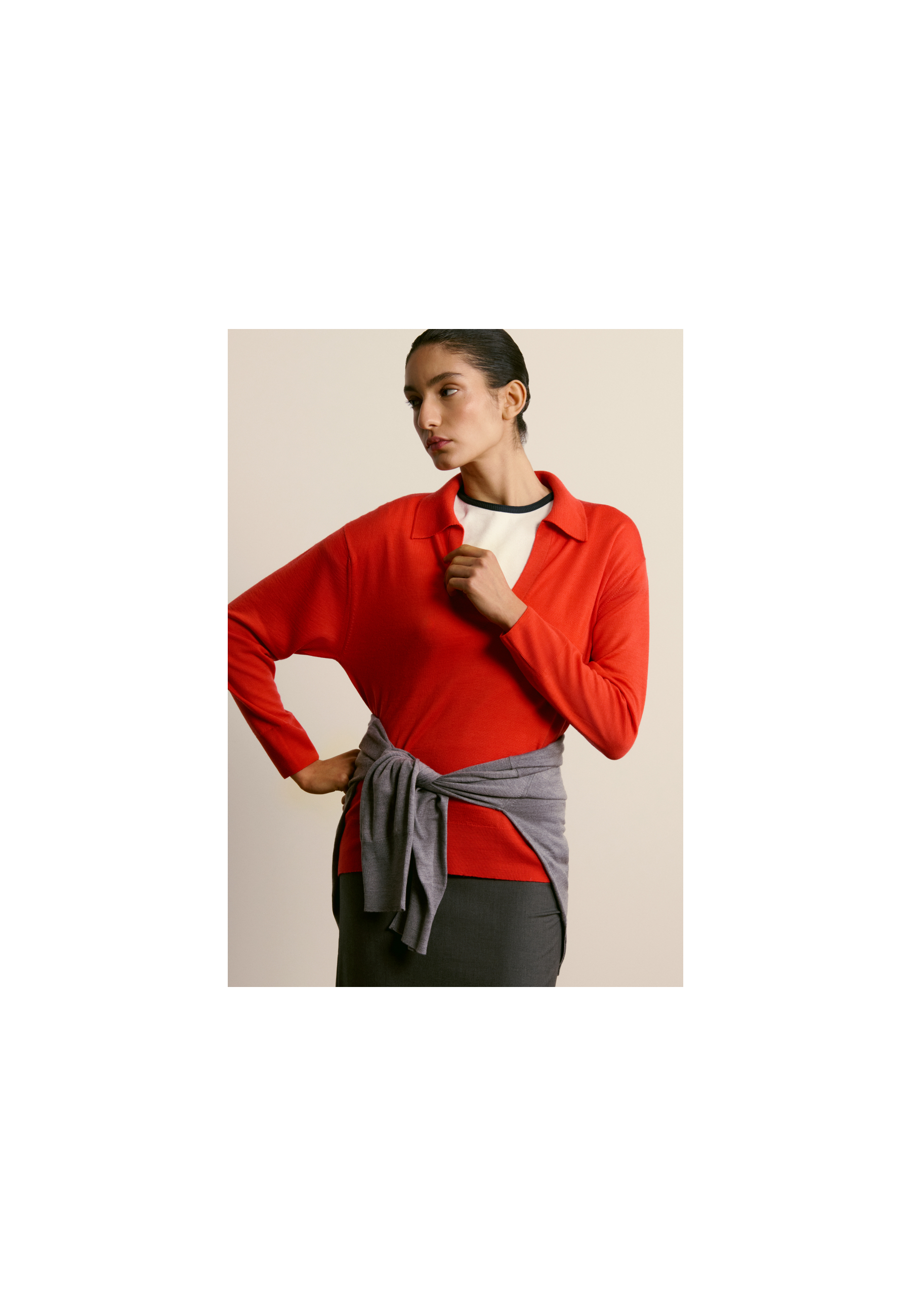 Montagut cashmere oversized V-neck sweater