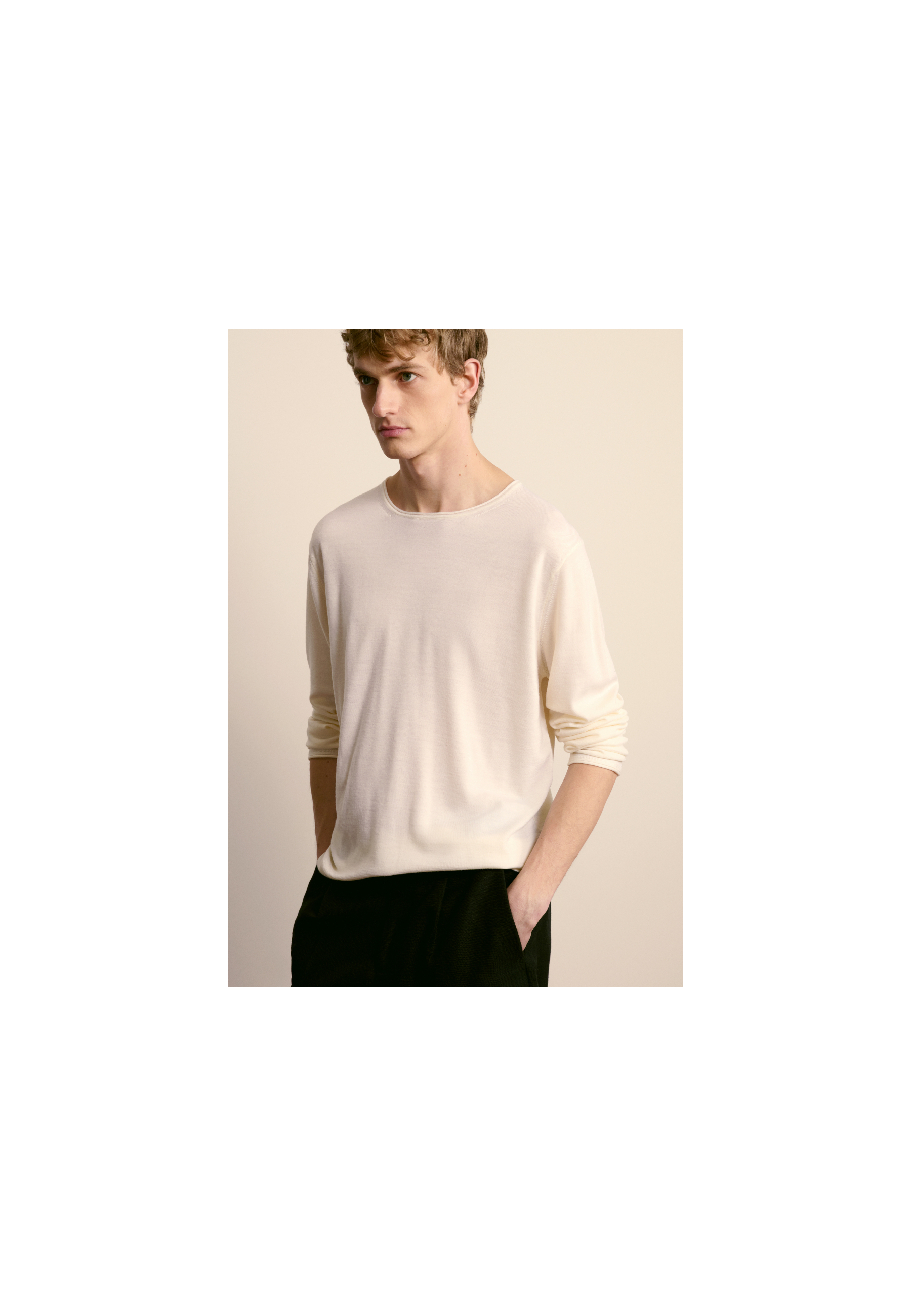 Merino wool crew neck sweater - Erin