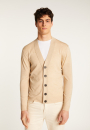 Polo à manches longues en cachemire recyclé GRS - Calvin - Maison Montagut, vue 2