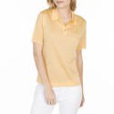 Polo motif géométrique en Fil Lumière Louise 7020 banana- 08 jaune