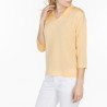 Tshirt col polo en Fil Lumière Lisa 7020 banana- 08 jaune