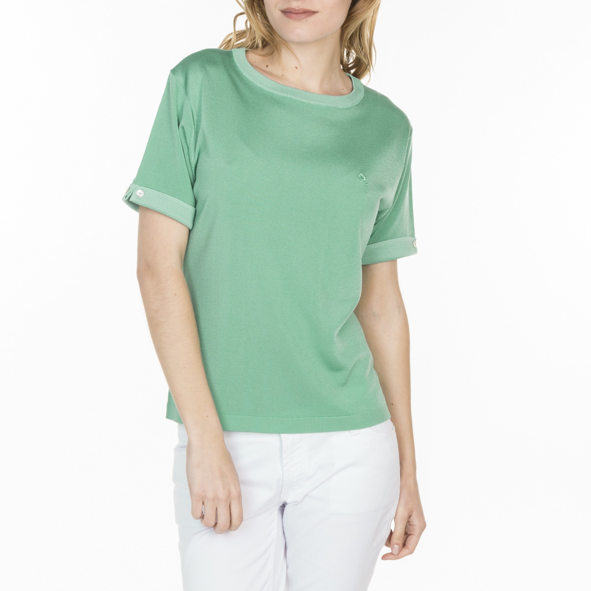 Unisex Sleeveless T-Shirt in Fil Lumière Laurie