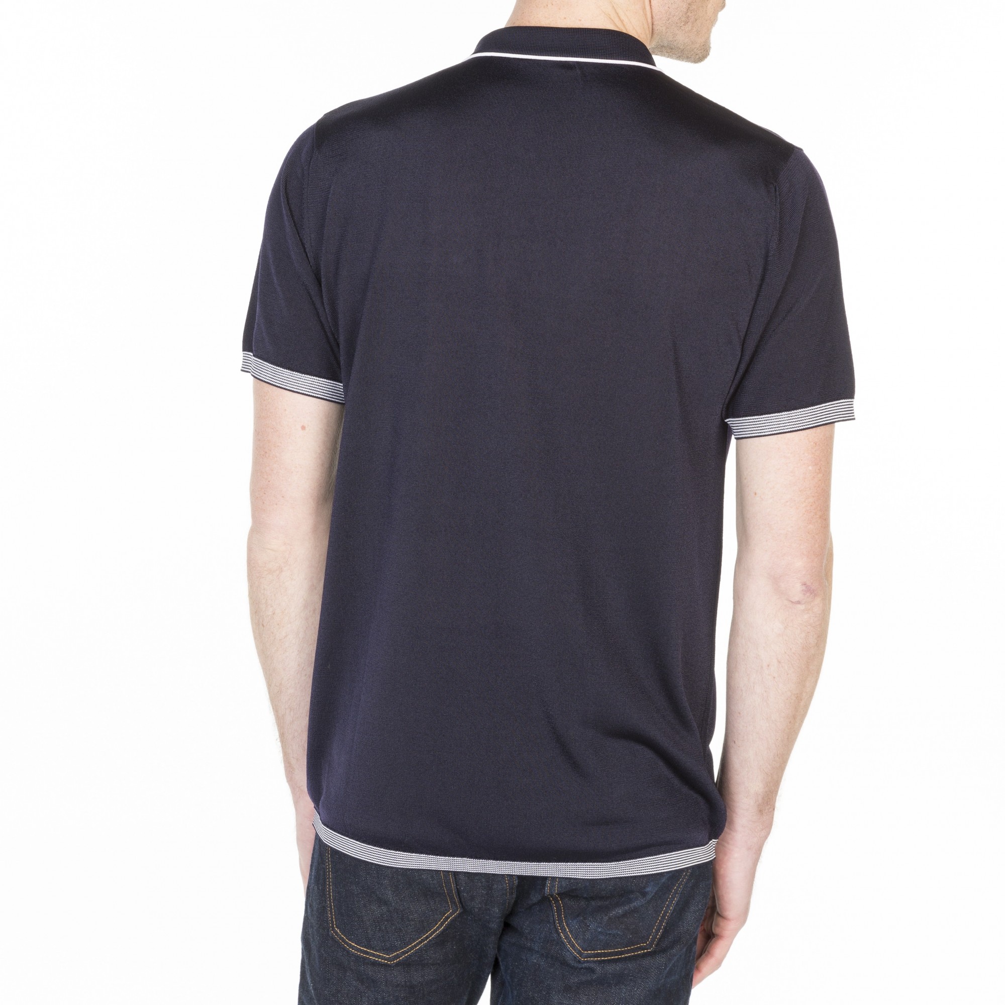 Striped Polo Fil Lumière Laurentin