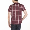 Polo homme carreaux Fil Lumière Marin 6183 nectar - 51 bordeaux