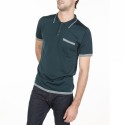 Polo fines rayures Fil Lumière Laurentin 6151 Lutin - 22 Vert moyen