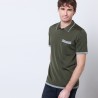 Polo fines rayures Fil Lumière Basso 8073 Avocat - Vert kaki