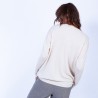 Pull oversize à côtes - Gladys 6360 Perle - 82 Ecru 