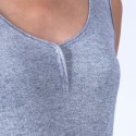 Débardeur en bambou cachemire - Hoatti 6344 Rafale - 09 Gris m