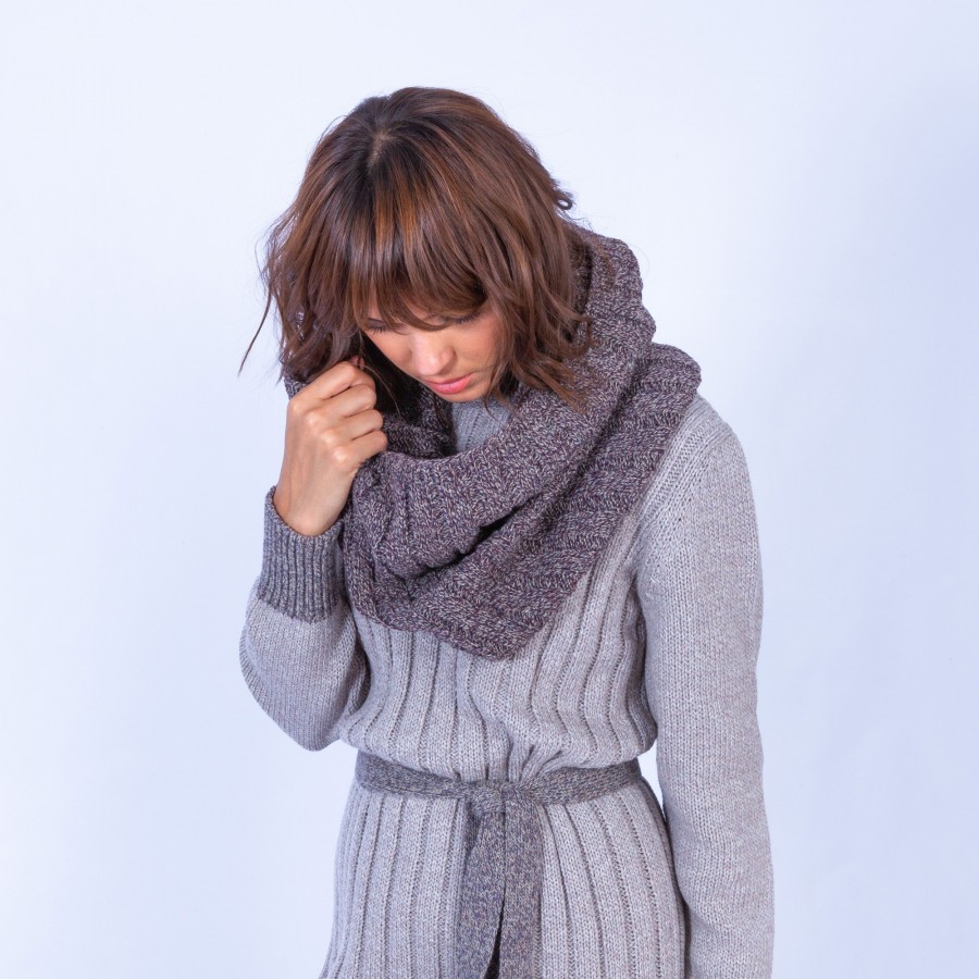 Hoodi in alpaca and wool - Gingera