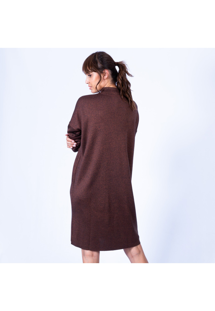 Loose-fit dress with high-neck — Grazia