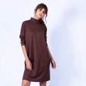 Robe ample avec col montant Grazia 6371 Santal - 20 Rouge f