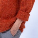 Gilet oversize en mohair Gabel 6371 Santal - 15 Orange