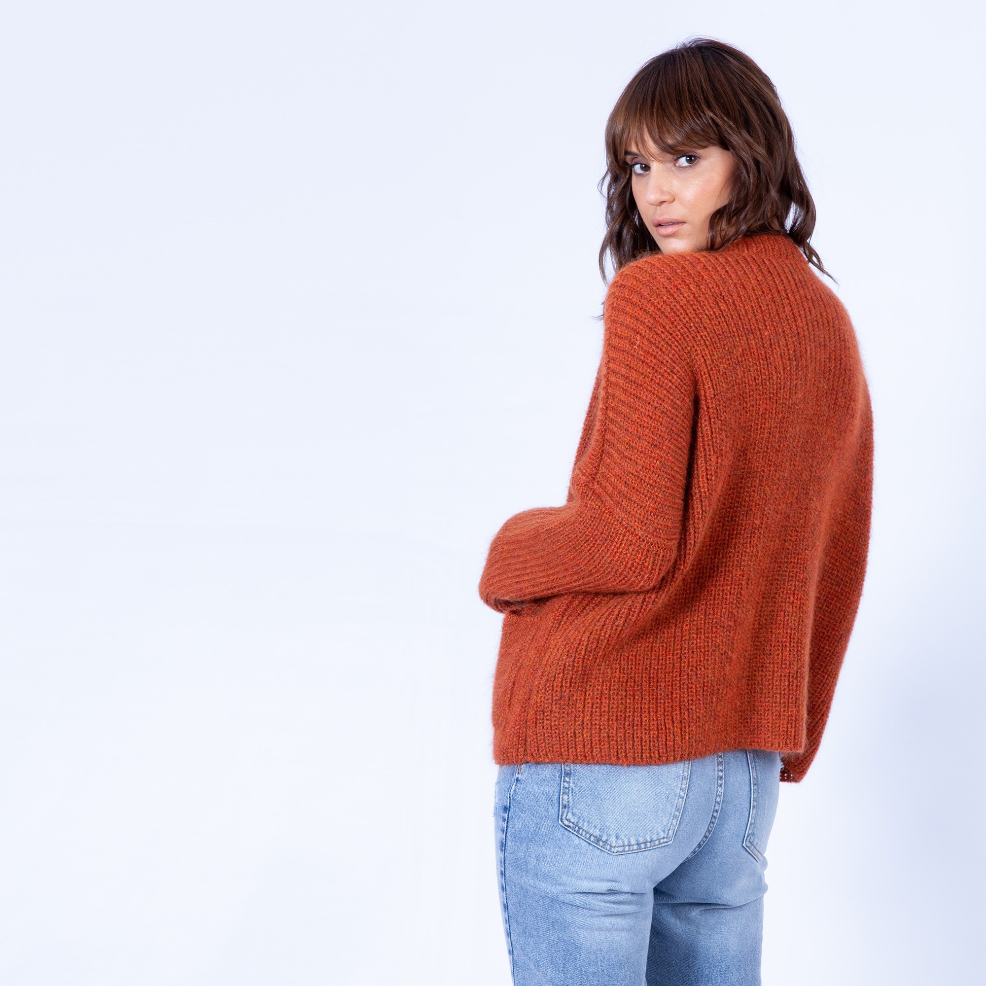 Sweat en mohair Gandi 6371 Santal - 15 Orange