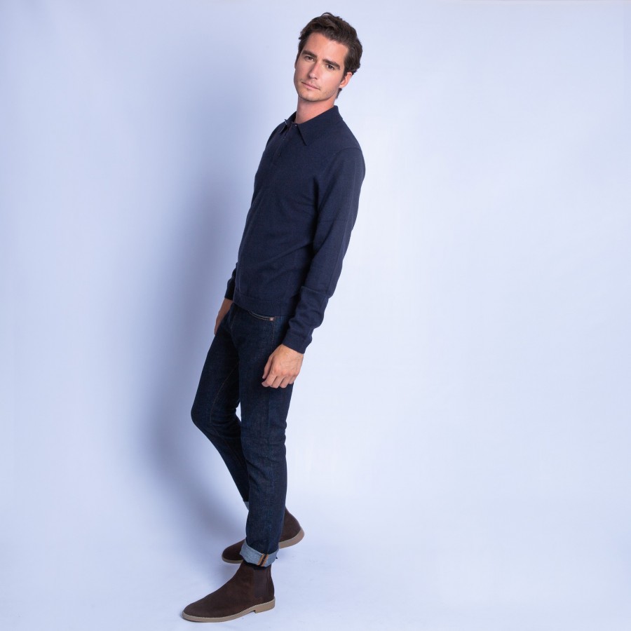 Pull col polo en cachemire - Franklin