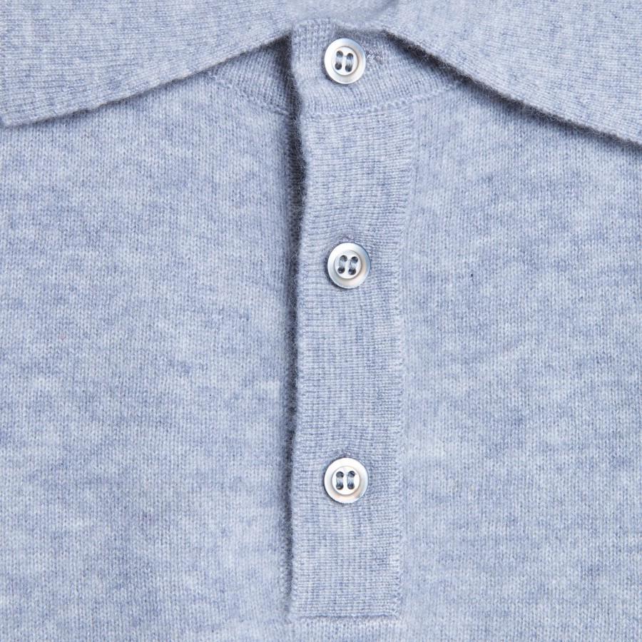 Suéter de cashmere com gola polo - Franklin