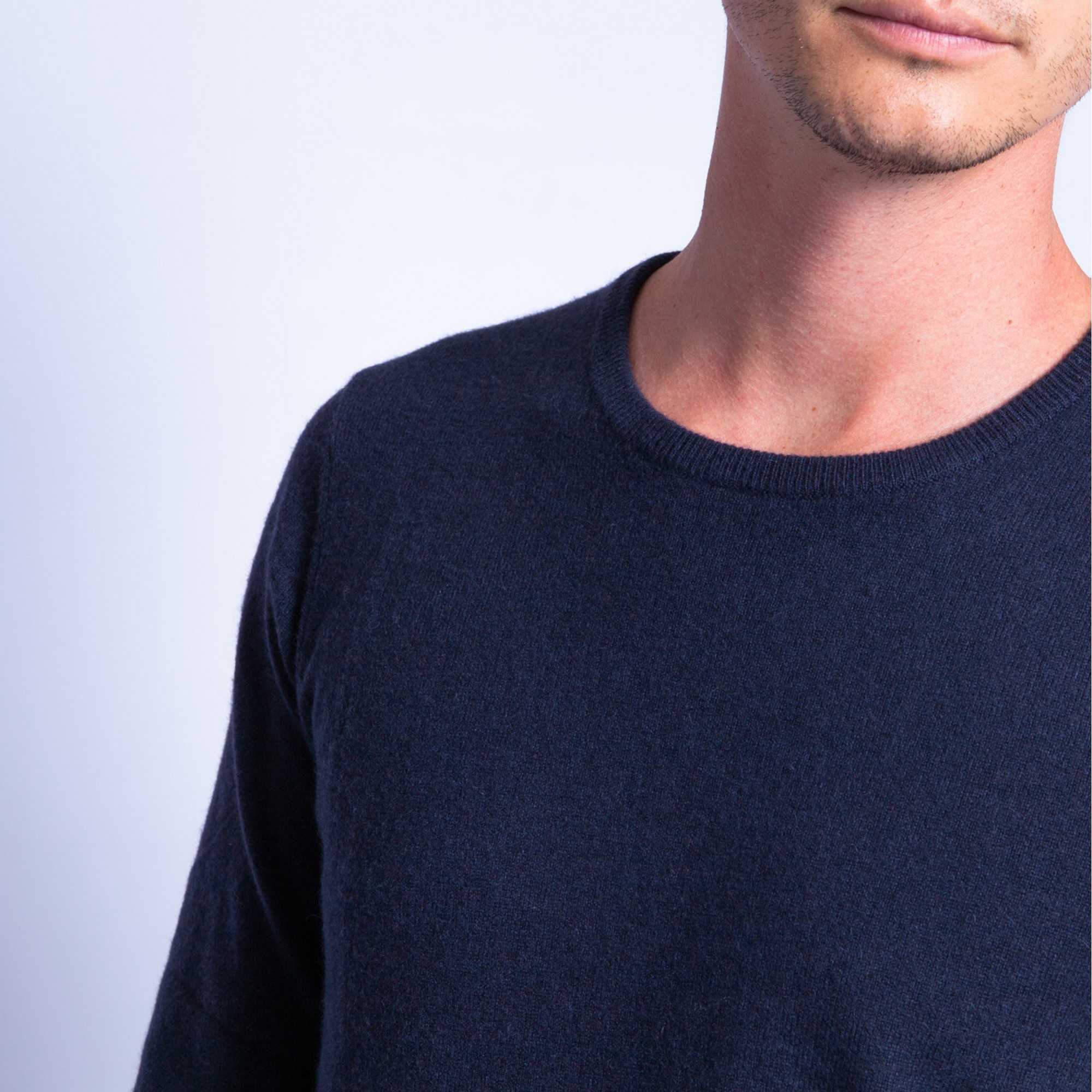Pull en cachemire Faustin 6340 Marine - 05 bleu marine