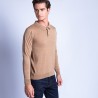Polo en laine mérinos Fergus 6349 camel - 46 marron clair