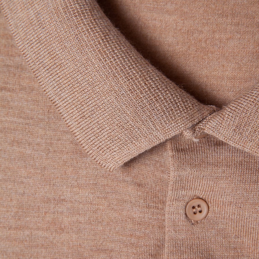 Suéter gola polo de lã merino - Eni