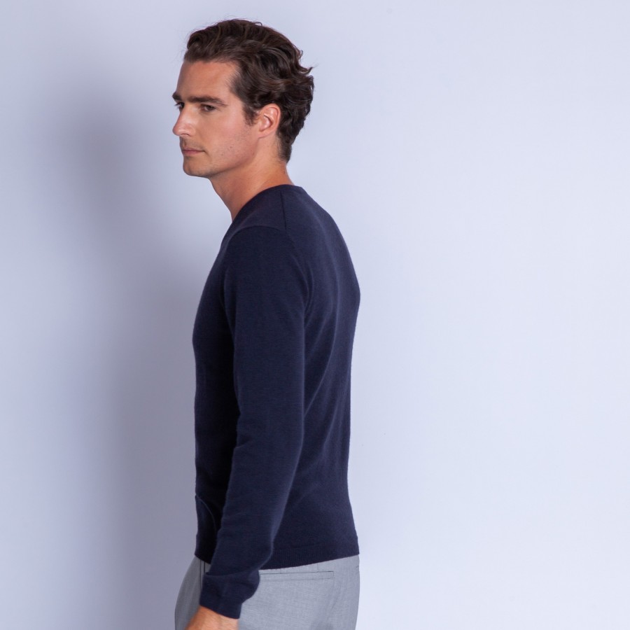 Suéter de cashmere com decote em V - Benjamin