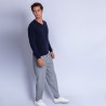 Pull col V en cachemire - Ferdinand 6340 marine - 05 bleu marine