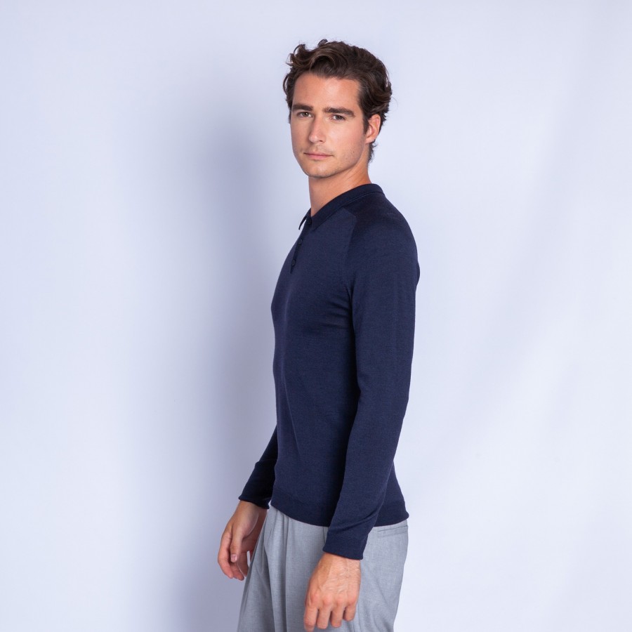 Polo en laine et soie - Ferat