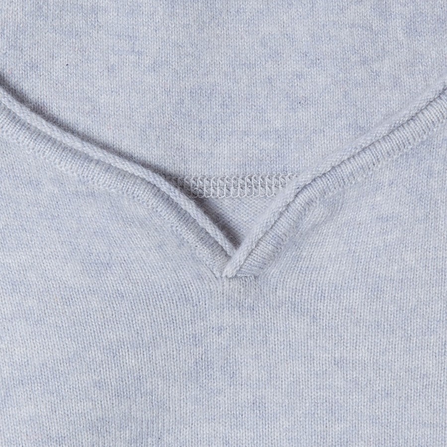 Cashmere jumper with grandad neckline - Olivier