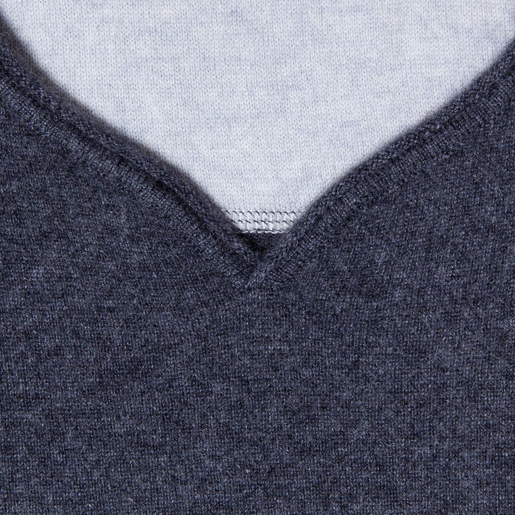 Cashmere jumper with grandad neckline - Henry