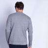 Gilet zippé en coton cachemire - Hiro 6344 rafale - 09 gris moyen