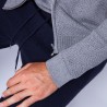 Cotton and cashmere zip-up cardigan - Hiro