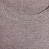 T-shirt col rond en coton cachemire - Hideo 6362 gazelle - 14 beige fonce