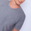 Cotton and cashmere round neck T-shirt - Hideo
