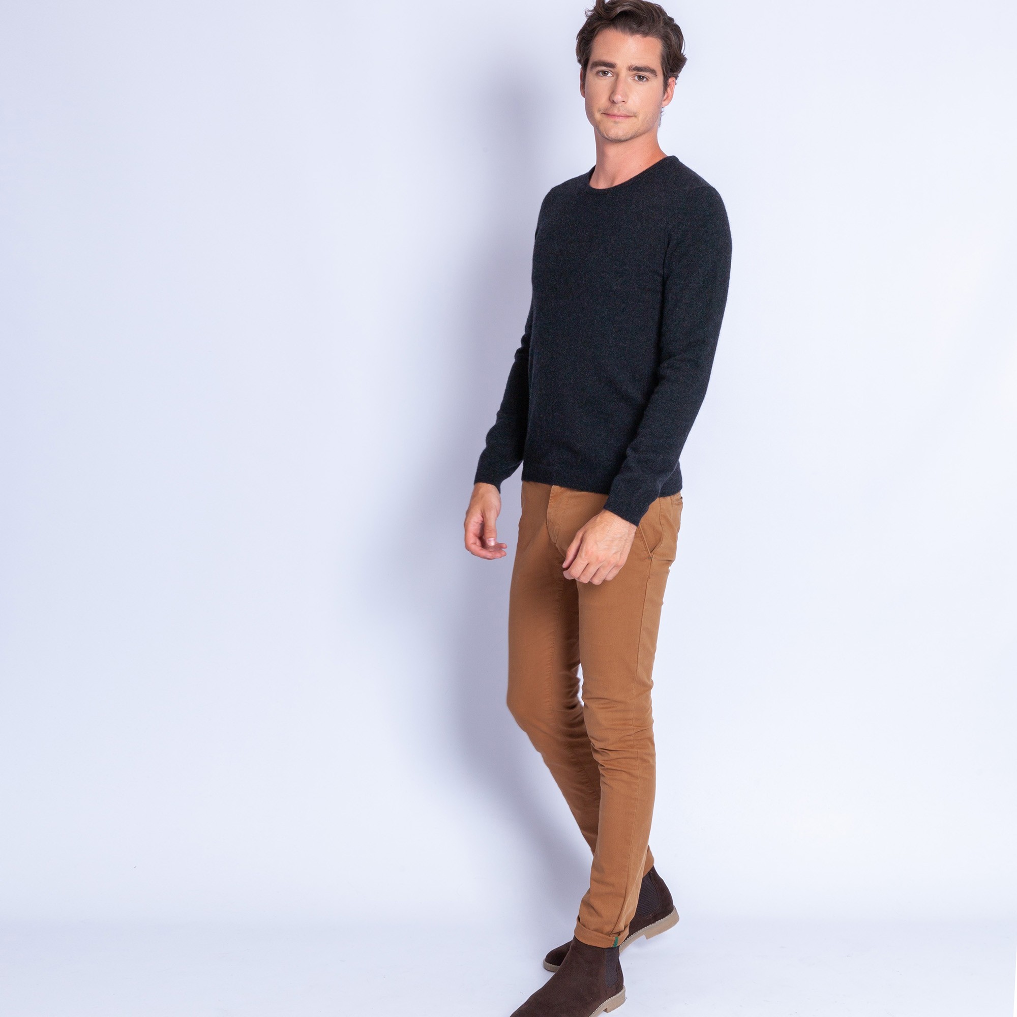 Pull en cachemire Faustin 6346 univers - 10 gris fonce