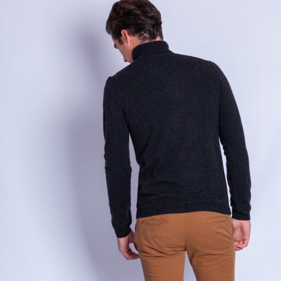 Pull col roulé en cachemire - Bruno
