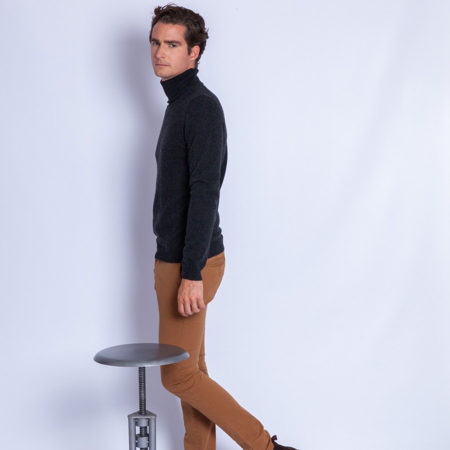 Pull col roulé en cachemire - Bruno