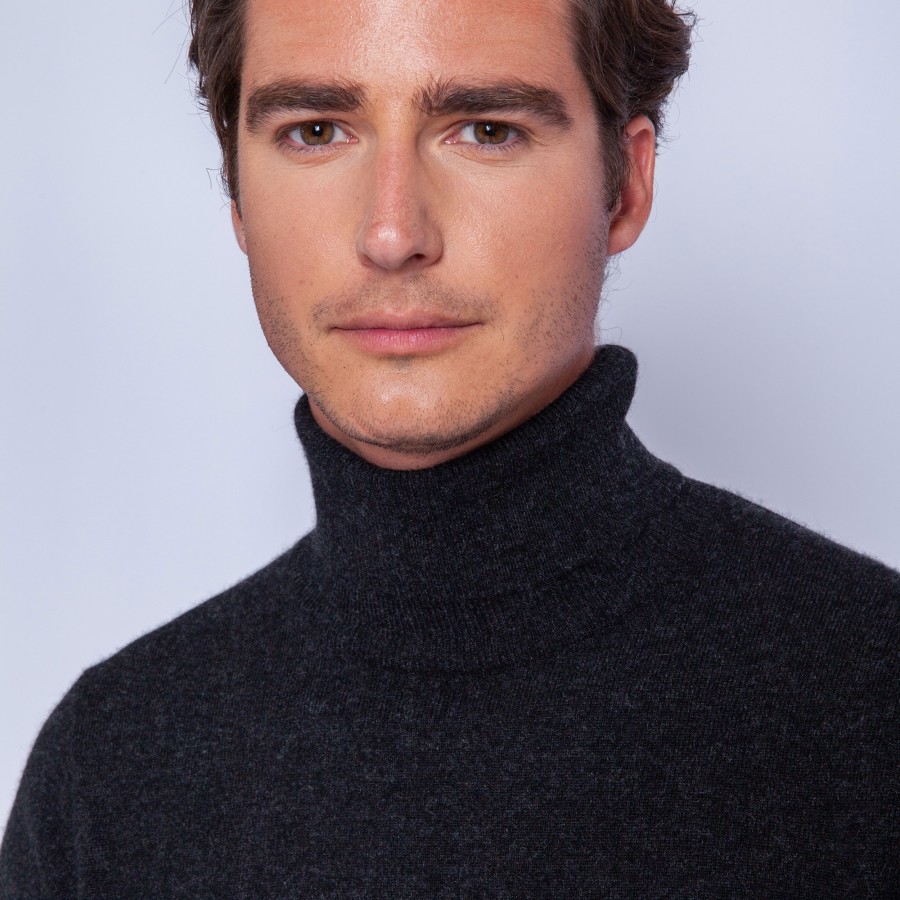 Pull col roulé en cachemire - Bruno